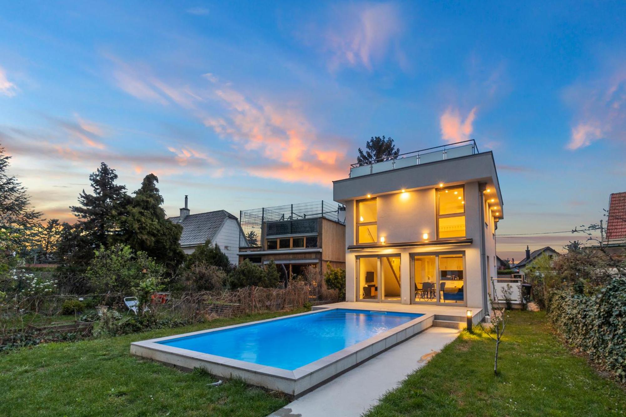 Villa Jaeger Mit Pool In Wien Exterior foto